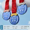 Medallas Creativas de Cristal Espejo Personalizadas de Metal de Alta Gama para Colgar en Juegos Deportivos, Premios de Competición Grupal, Souvenirs