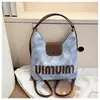 Bolso Tote Vintage de Gran Capacidad de Moda 2025 Nuevo Modelo Bolso Cruzado de Patchwork con Letras para Mujer Bolso de Hombro Multiusos