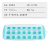 Forma de Gelo Quadrada de Silicone com 21 Cavidades, Caixa de Gelo Redonda, Molde para Cubos de Gelo Longos com Tampa, Forma de Gelo com Fundo Macio, Caixa de Suplemento Alimentar Doméstica