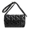 Moda de Inverno 2026 Nova Bolsa Tote de Grande Capacidade Acolchoada de Algodão Bolsa de Ombro Bordado Acolchoado Moda Bolsa Transversal