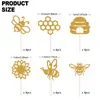 Decoração de Bolo Tema Abelha Inserto Glitter Dourado Zangão Girassol Favo de Mel Decoração de Cupcake
