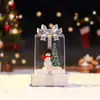 Nuevo producto transfronterizo: Árbol de Navidad luz nocturna brillante, caja de música, decoración de escritorio creativa, estilo caja de regalo con lazo de Navidad