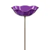 Comedero de agua para insectos y pájaros de jardín con patio creativo transfronterizo, flores artificiales para exteriores, estaca decorativa linda para el suelo
