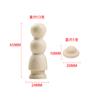 Manualidades de Madera Adornos Figuras de Madera Muñecas de Madera Pintadas Creativas para Niños Madera Natural Color Figuras Pequeñas de Madera Al por Mayor