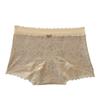 Calcinhas Boxer Femininas Tamanho Grande Cintura Média Algodão 10A Antibacteriano Crotch Estendido Renda Algodão Roupa Íntima Leggings Femininas
