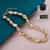 Estilo europeo y americano dulce fresco lujo ligero nicho sentido de alta gama forma nueva piedra irregular collar pulsera plisada