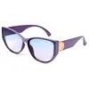 Gafas de Sol para Mujer Estilo Coreano con Montura Grande de PC Nuevas Gafas de Sol con Montura Ovalada Visera Solar de Moda para Viajes Venta al por Mayor Personalización