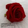 Colección de Cabezas de Flores Artificiales Rojas para Materiales de Pasadores DIY, Accesorios para el Cabello de Flor de Ciruelo Estilo Chino Nuevo Hanfu para Recién Casados