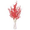 Simulación Fruto de Acebo Rojo Navidad Fruto de la Fortuna Cubeta para Año Nuevo Cubeta para Sostener Decoración del Hogar Floricultura Adornos de Flores