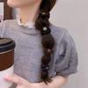 Cuerda para el cabello Maillard vintage, elegante cuerda para el cabello para mujer, accesorios para el cabello avanzados, banda de goma para el cabello, coleta alta, aro para el cabello, tocado