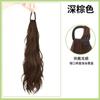 Rabo de cavalo falso para crianças, cabelo longo, imitação natural, apliques de cabelo, gravata baixa, Qi Sweet Girl, micro rolo, rabo de cavalo duplo