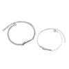 Design original novo estilo pulseira de casal namorados infância feminina prata esterlina pulseira de bambu nicho Mori presente de Dia dos Namorados