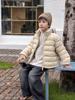 Familiar, Estilo Padre-Hijo Trazable Chaqueta de Plumas con Cuello Alto, Impermeable Resistente para Niños Nuevo Estándar Nacional 90% Plumas de Pato Blanco Abrigo, Moderno