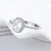 Anillo Geométrico de Plata 925 para Mujer, Pulsera de Diamante Flash con Circonita Ovalada, Lujo Accesible, Joyería de Diseño de Nicho de Moda