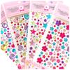 Pegatinas de gemas para niños, pegatinas de dibujos animados de diamantes de cristal, rompecabezas para niñas, pegatinas de bonificación de princesa brillante, pasta para disfrazarse