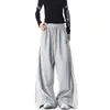Pantalones de chándal deportivos de retazos a rayas para mujer y hombre, pantalones de baile holgados de pierna ancha para otoño, pantalones versátiles y adelgazantes de largo completo