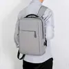 Mochila de Negócios Minimalista Unissex, Grande Capacidade à Prova d'Água