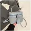 Bolso Cubo de Diseño de Nicho de Moda Casual Verano 2025 Bolso de Hombro Cruzado para Mujer Elegante Simple con Textura