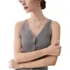 Chaleco Cardigan de Punto Francés Cuello en V Cachemir para Mujer Ropa de Abrigo Otoño/Invierno Top sin Mangas Estilo Capa Camisola de Lana