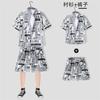Camisa Floral de Manga Corta Tailandesa Ropa de la Isla de Hainán Ropa de Playa Sanya Xia Weifeng Ropa de Viaje Tailandesa Traje de Verano para Pareja