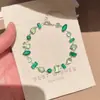 "Floración de Primavera" Pulsera Geométrica Brillante y Colorida con Diamantes, Dulce y Elegante, Joyería Única y con Estilo para Mujeres
