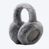 Orejeras de felpa de invierno para hombres y mujeres, orejeras de esquí suaves y cómodas para exteriores, orejeras plegables y esponjosas para niños