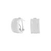 Pendientes de arco de superficie ancha, minimalistas, versátiles, de lujo, estilo coreano INS Niche Light 490, plata de ley S925, para mujer