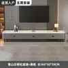 Mesa de Centro Gabinete de TV Sala de Estar Vidrio Templado Engrosado Madera Maciza Apartamento Pequeño Hogar Moderno Gabinete de TV Mesa de Centro No Requiere Instalación