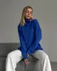013 Amazon ebay suéter tejido suelto transfronterizo europeo y americano suéter de cuello alto para mujer otoño e invierno en stock venta rápida