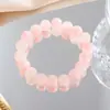 Nuevo pulsera de cristal pulsera de cuentas de hielo agrietado degradado pulsera de cuentas de placa dulce linda pulsera de cuentas para pareja amigas