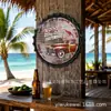 Decoração de parede de fundo para clube de reparo de carros com tampa de cerveja estilo industrial pôster de lata 35cm40cm