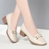 Sapatos Slip-On de Peça Única para Mulheres, Sapatos Casuais Planos Quadrados para Mães com Salto Grosso, Sola Ultra Macia e Superfície Macia Confortável