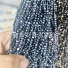 Cuentas de cristal para pastel redondas de 4 mm, obleas, doble vidrio plano, accesorios para joyería hechos a mano, aretes, collar, pasador, diadema DIY