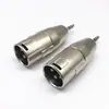 Adaptador de Enchufe para Micrófono Macho de 3.5 mm a Macho y Hembra XLR, Pequeño Enchufe de Doble Sonido de Tres Núcleos de 3.5 mm a Conector Macho y Hembra XLR