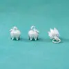 Seiko S925 Plata de Ley Accesorios para Joyería DIY Colgante Flor de Lirio del Valle Pulsera DIY Accesorios de Material para Joyería de Plata con Cuentas