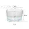 Copo de Vidro Transparente para Aromaterapia DIY Frasco de Vidro Suporte para Velas Copo de Vela Recipiente Espesso para Velas Decoração Copo Vazio para Aromaterapia