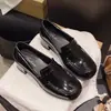Zapatos de Cristal con Suela Gruesa para Mujer, Nuevo Estilo Primavera 2025, Mocasines de Plataforma Estilo Retro Francés Británico, Zapatos sin Cordones