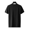 Playera Ligera Suave y Lisa con Cremallera de Manga Corta para Hombre Verano Nueva Transpirable Seda Helada Cómoda Chaqueta Top para Hombre 11