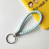 Llavero creativo llavero de cuerda de cuero cordón para llaves colgante de joyería cordón tejido fábrica de cuerda de cuero venta al por mayor