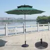 Guarda-sol de Exterior, Guarda-sol de Pátio, Guarda-sol de Sol, Guarda-sol de Barraca de Camping, Guarda-sol de Coluna Central para Proteção Solar de Jardim, Guarda-sol de Praia de Lazer com Manivela