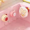 Estante de Almacenamiento con Ventosa Dopamina Organizador de Tapas de Ollas de Cocina Gancho de Hierro Reutilizable con Ventosa para Baño