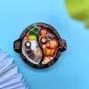 Suministro Directo de Fábrica de Imanes de Refrigerador de Resina, Características de Chongqing, Estilo Nacional Estéreo Cultural y Creativo Comida, Comida y Juego Mensaje Pegatinas Magnéticas 3D
