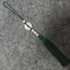 Novo produto de Guanshanyue: pingente de paz de jade branco com borlas, franjas de pérolas, joias de estilo antigo e borlas de seda