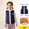 Chaleco de forro polar para niños, unisex, nueva prenda exterior de otoño/invierno, chaleco cálido para bebés, chaleco de otoño e invierno