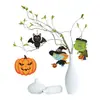 Colgante Decorativo Transfronterizo Nuevo de Madera de Calabaza de Halloween Bruja Murciélago Creativo Pintado Ambiente Festivo