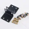 Soporte de esquina de hierro metálico soporte de esquina de gabinete 1U universal en forma de L accesorio de micrófono inalámbrico oreja de rack de montaje de receptor