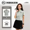 Camiseta Esportiva Manga Curta de Luxo Leve, Top de Roupa de Golfe de Verão, Camisa de Golfe Anti-UV, Camisa Polo Personalizada