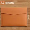 Bolsas de Documentos Empresariais Personalizáveis com Impressão de Logotipo, Pastas de Arquivo Impermeáveis, Bolsas de Documentos de Couro A4 Espessadas