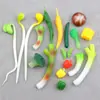 Pepino Pimienta Paisaje Cebolleta Brotes de Frijol Muñeca DIY Verdura de PVC Bolsillo Miniatura Casa Miniatura Accesorios de Juguete de Comida