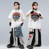 Trajes de actuación de street dance para niños, estilo hip-hop, ropa urbana de moda para niños y niñas, ropa elegante para actuaciones en el escenario